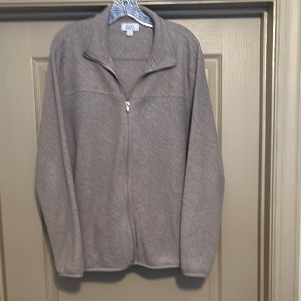 Croft & Barrow Gray Zip Up Sweater Soft and Versatile